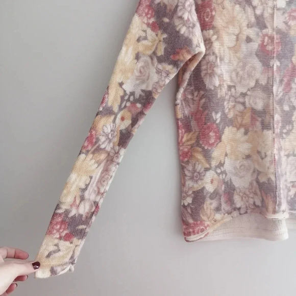 Free People Flower Bomb Wool and Angora  Rabbit Hair Pullover Sweater Small - Picture 6 of 16